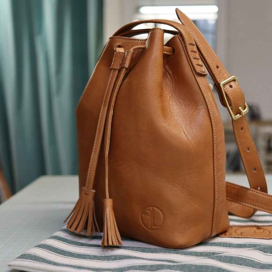 Borsa A Secchiello Mini Caramello
